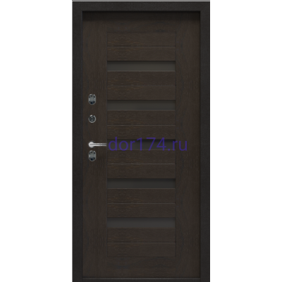 Входная металлическая дверь TERMAX TT2 G-301 Царга Орех темный