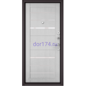 Входная металлическая дверь Бульдорс, MASS 90 Царговая 3K, Ясень Ривьера