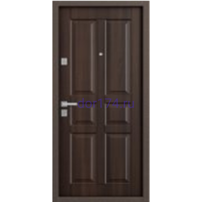 Входная металлическая дверь Бульдорс, MASS 70, (12-CG), Темный орех