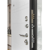 Входная металлическая дверь ДК Новелло 3К с Зеркалом, Графит софт / Альберо браш