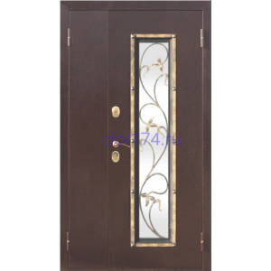 Входная металлическая дверь Плющ, 1200, 1300 Белый ясень
