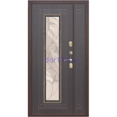 Входная металлическая дверь Плющ, 1200, 1300 Венге
