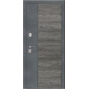Входная металлическая дверь ОРЛАНДО 9,5 см. Бетон графит, Вяз каньон вековой / Дуб винтаж белый, бетон серый