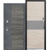 Входная металлическая дверь ОРЛАНДО 9,5 см. Бетон графит, Вяз каньон вековой / Дуб винтаж белый, бетон серый