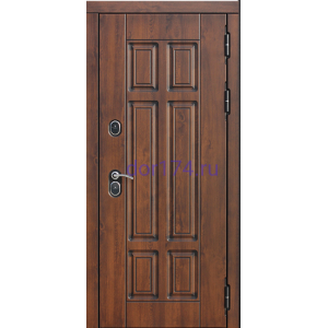 Входная металлическая дверь ISOTERMA 13 см. МДФ/МДФ Винорит, Грецкий орех