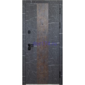 Входная металлическая дверь LUXOR 2МДФ Стоун Рейки