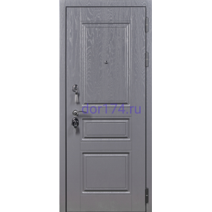 Входная металлическая дверь S100 Империя Роял вуд графит, Роял вуд белый