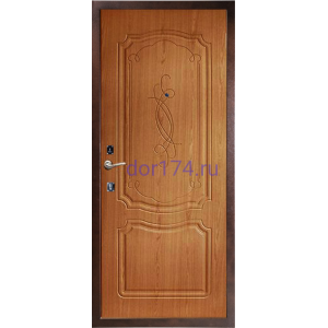 Входная металлическая дверь S67 Антик медь, Фоман Миланский орех
