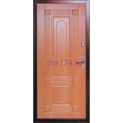 Входная металлическая дверь Страж 3К-Тепло, Золотой дуб